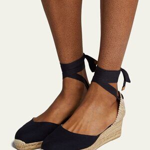 BRAND NEW NEVER WORN Castaner Carina 2" Black Espadrilles